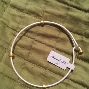 Silver with gold bracelet brand new!